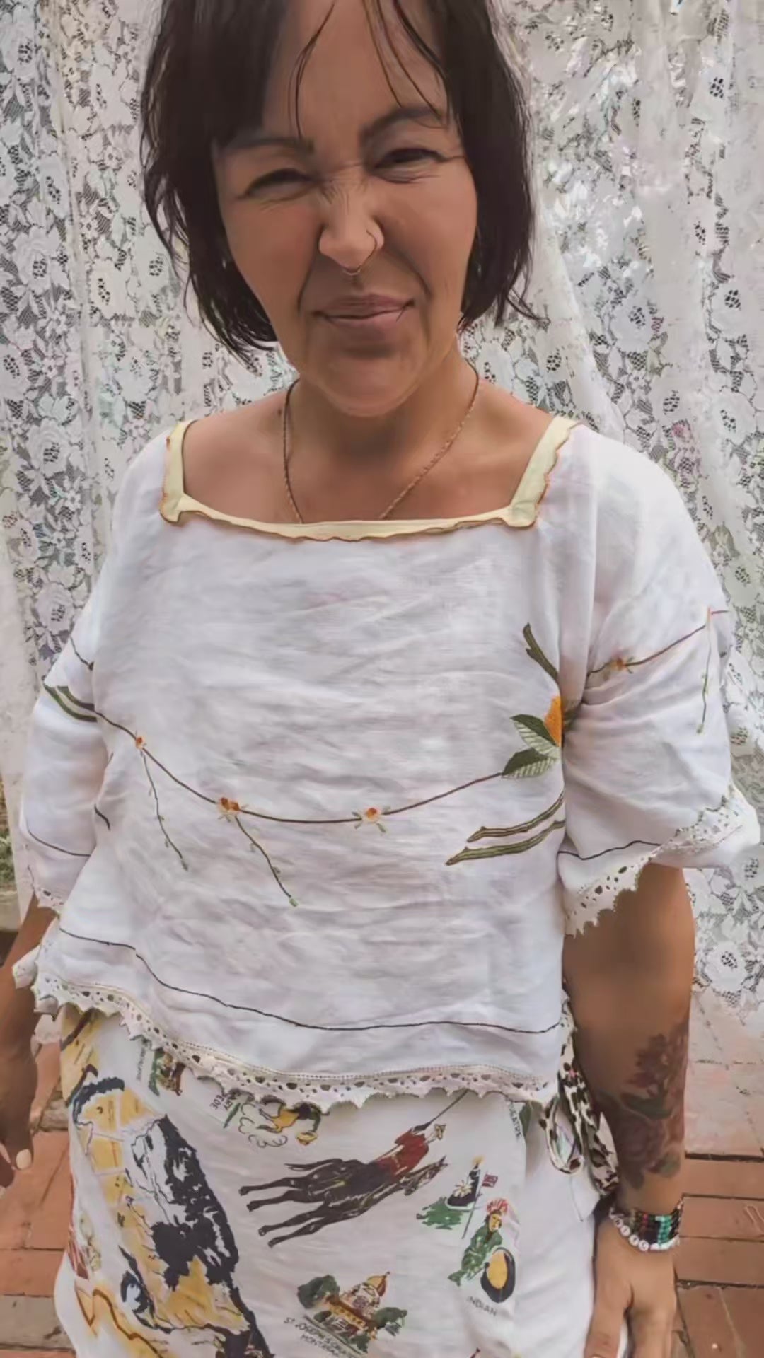 Vintage wrap skirt