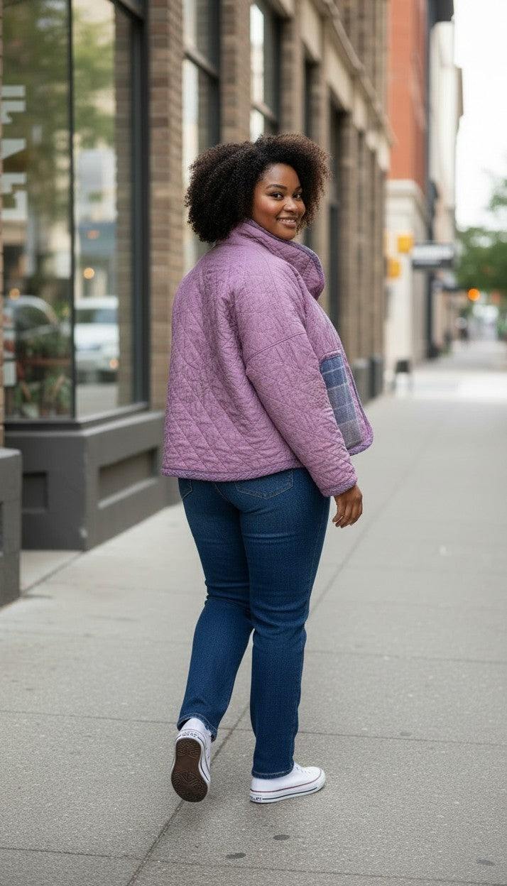 Oversized crop winter jacket