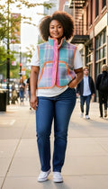 Oversized winter crop vest