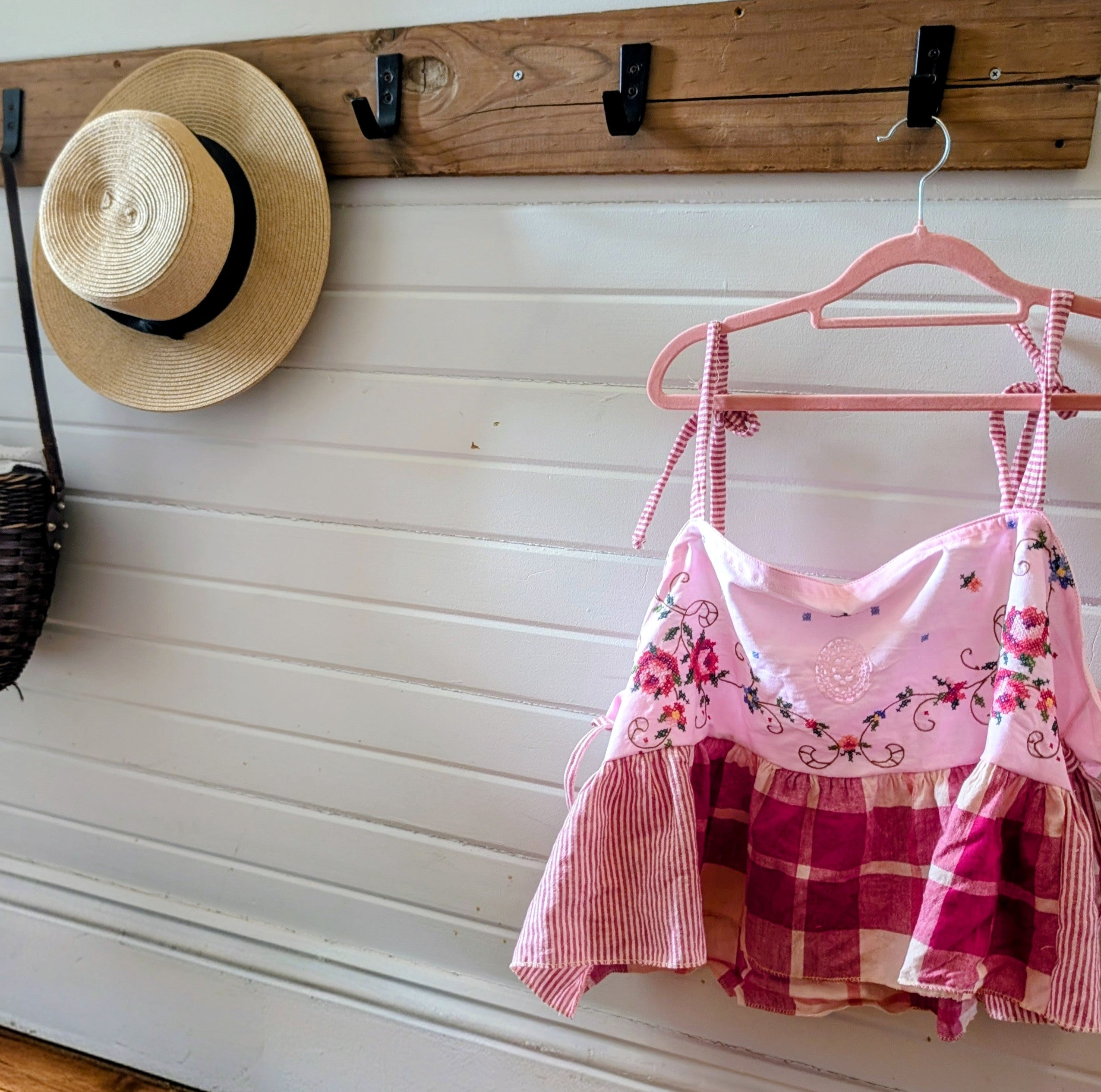 Vintage cotton and linen swing tank