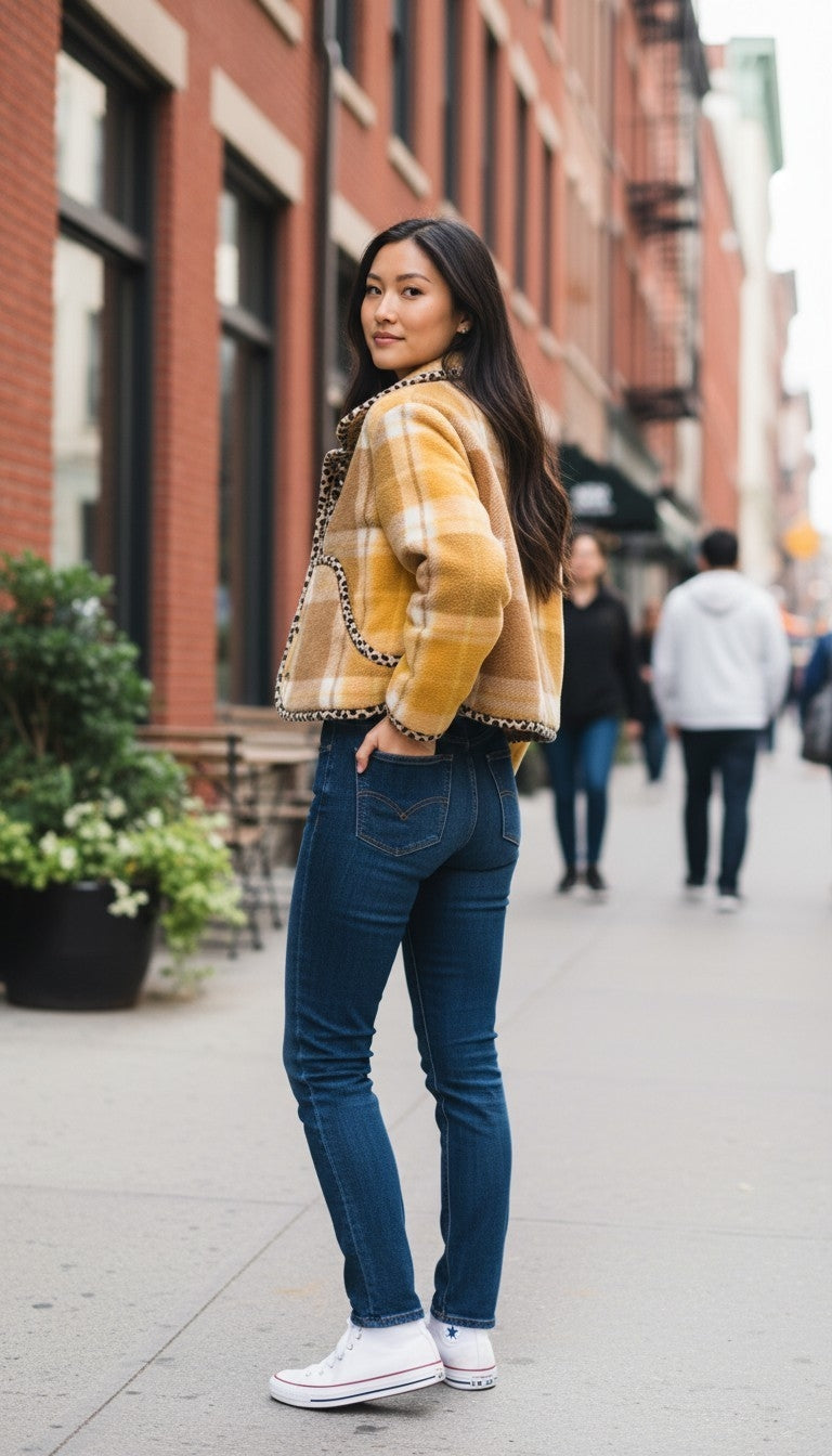 Oversized crop winter jacket