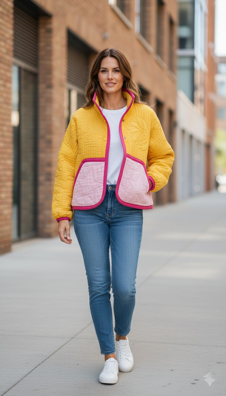 Oversized crop winter jacket