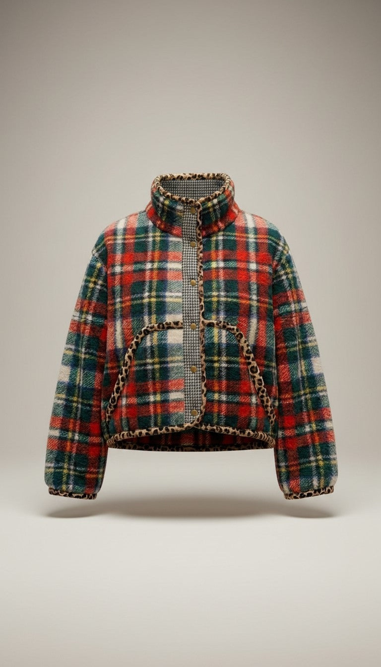 Oversized winter crop jacket