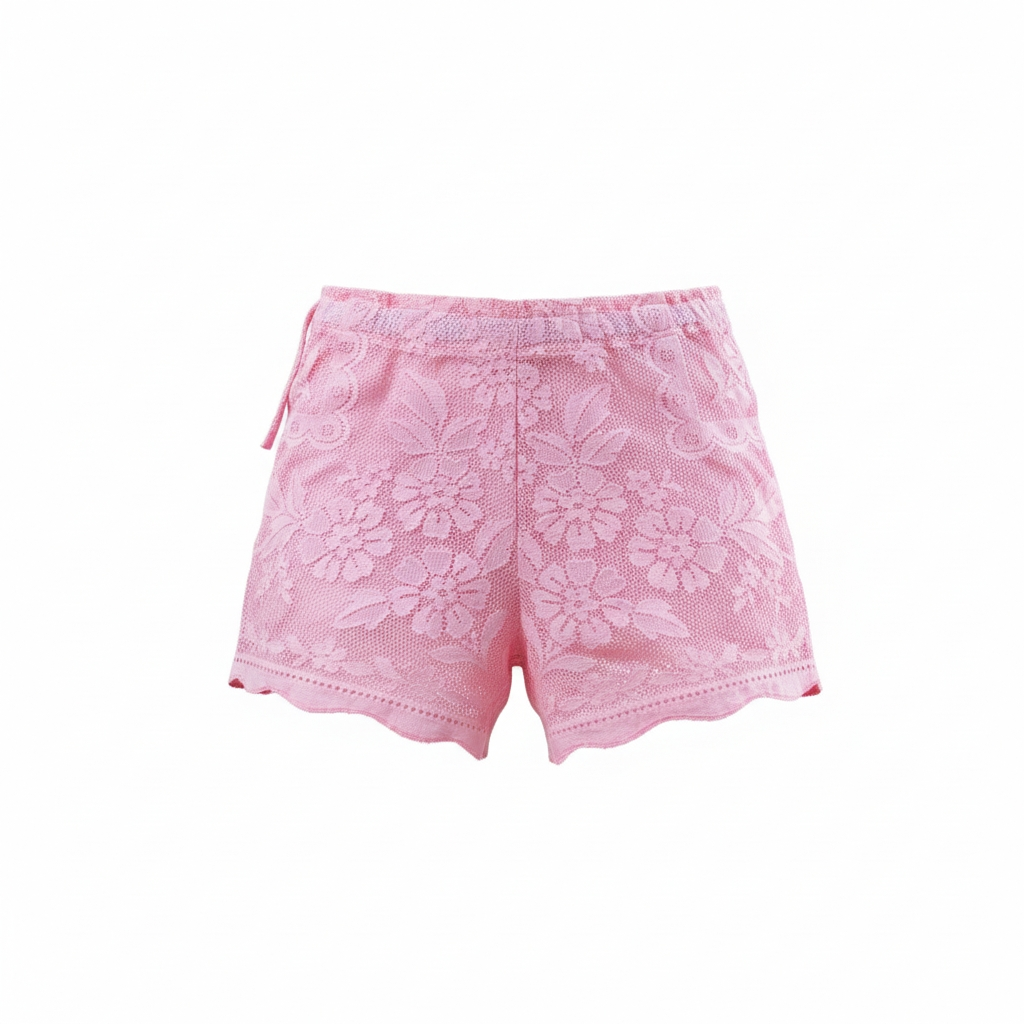 Paperbag vintage lace shorts