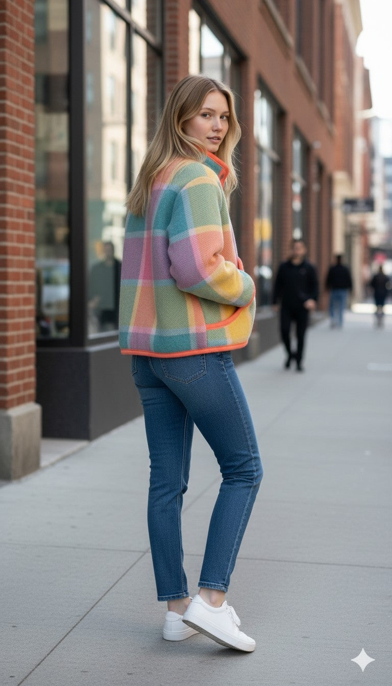 Oversized winter crop jacket