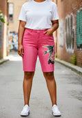 Whimsical denim shorts