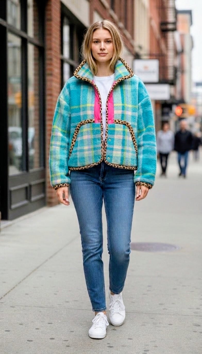 Oversized winter crop jacket