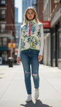 Oversized winter crop vest