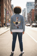 Ballerina bunny denim jacket