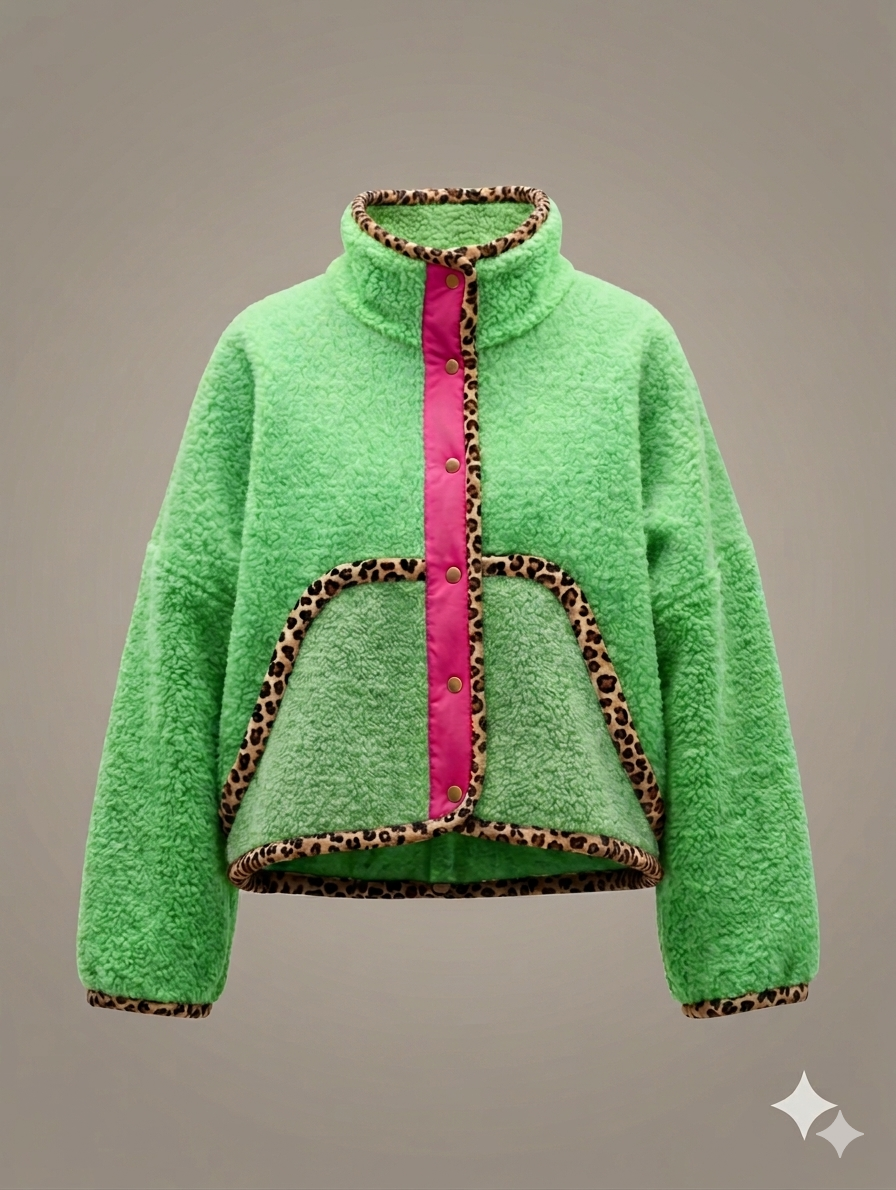 Oversized crop winter jacket