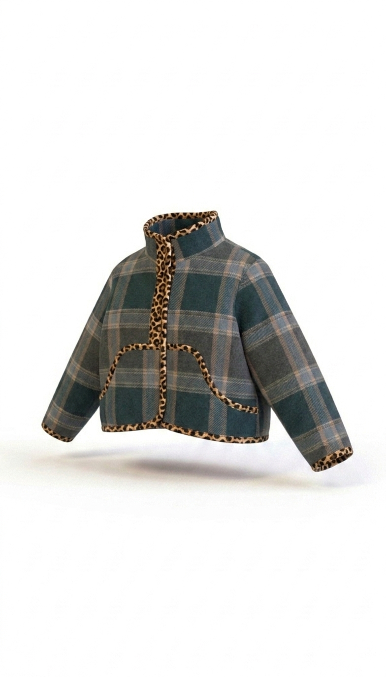 Oversized winter crop jacket