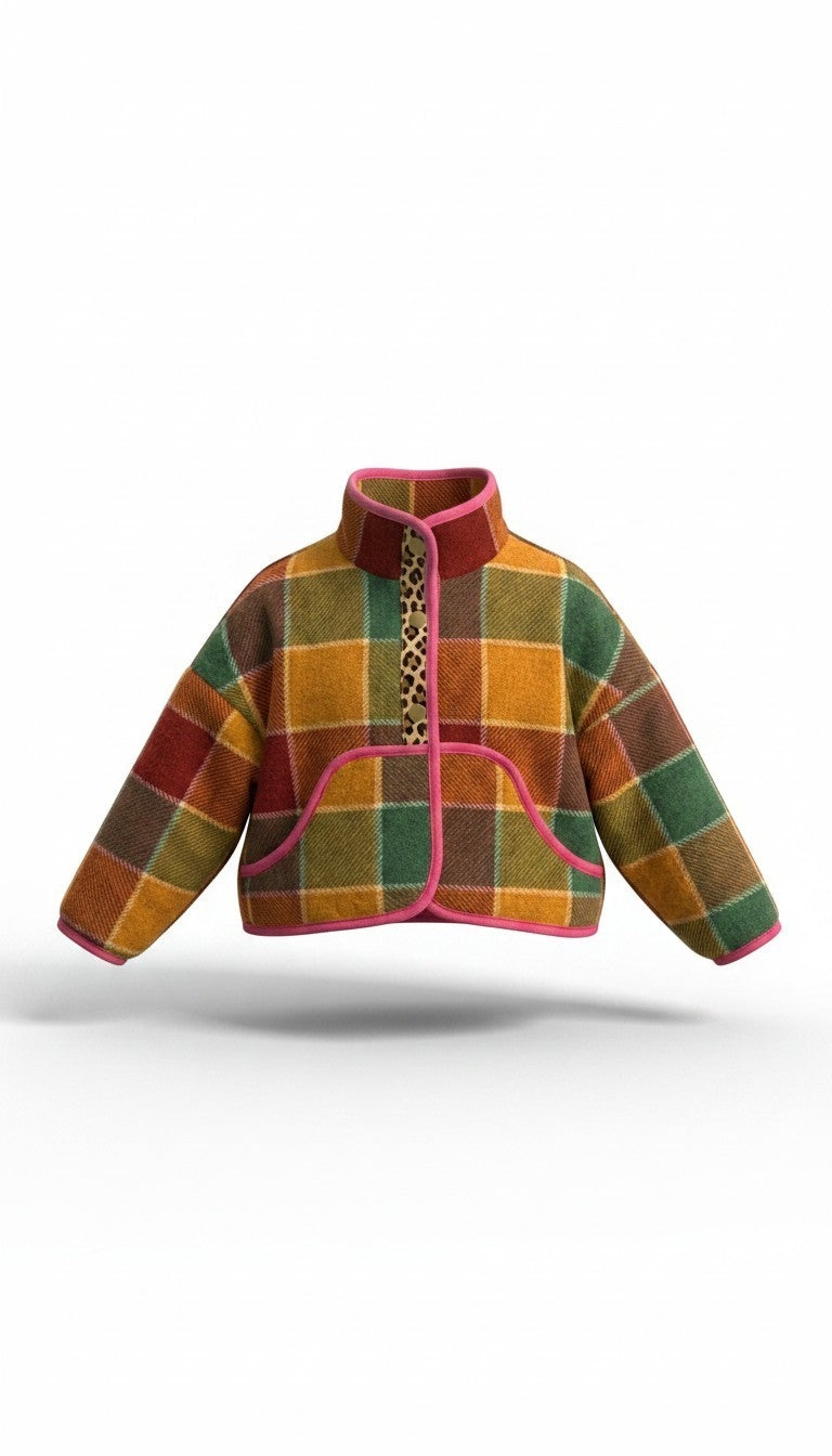 Oversized winter crop jacket