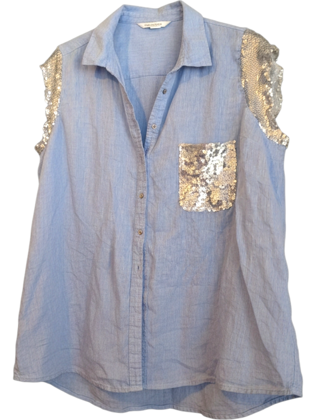 Linen sequins shirt