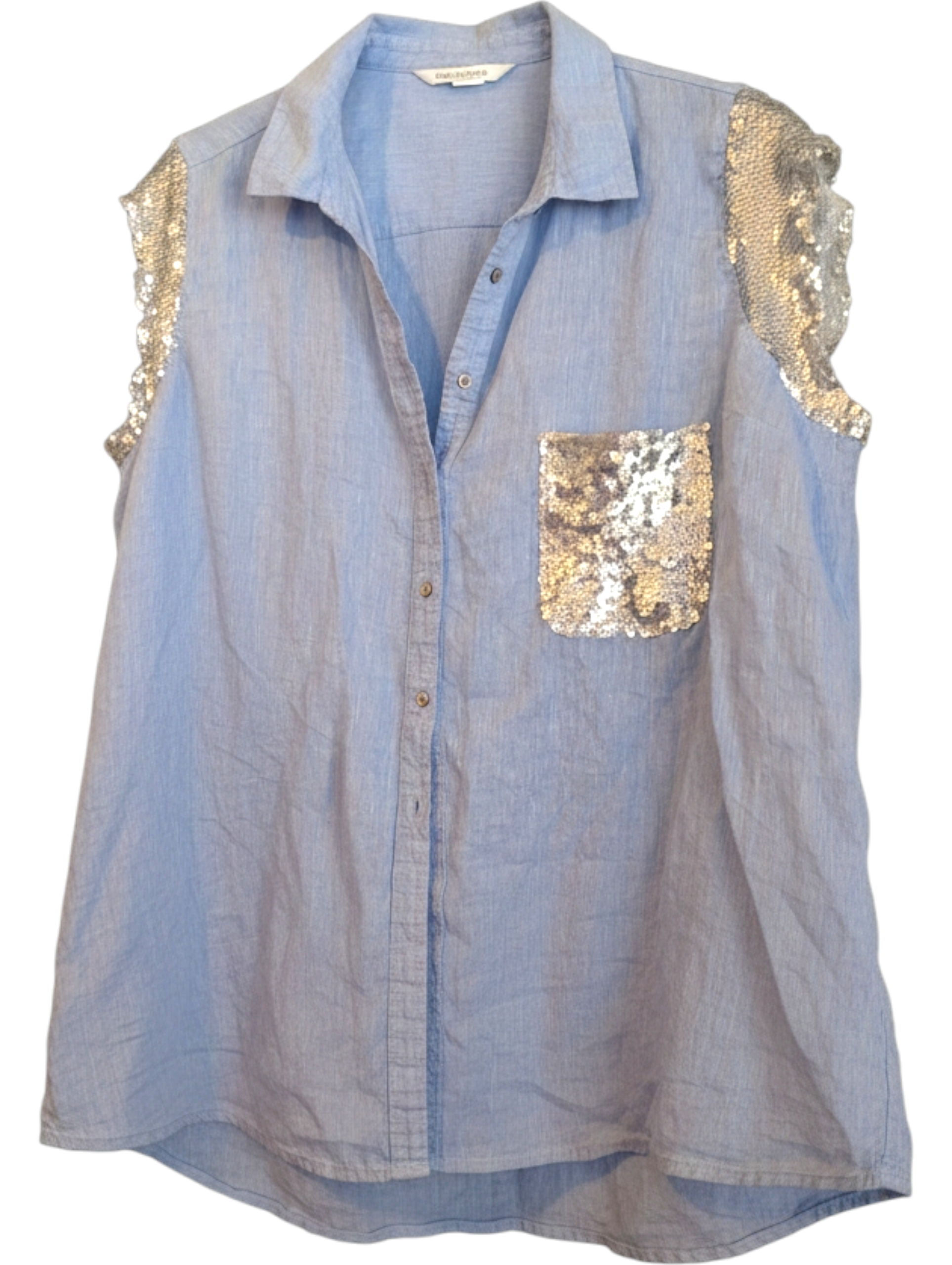 Linen sequins shirt