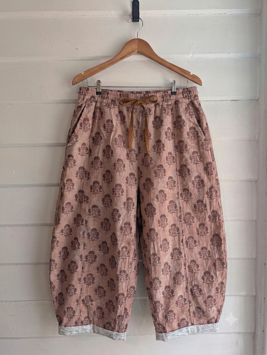 Oversized barrel leg pants