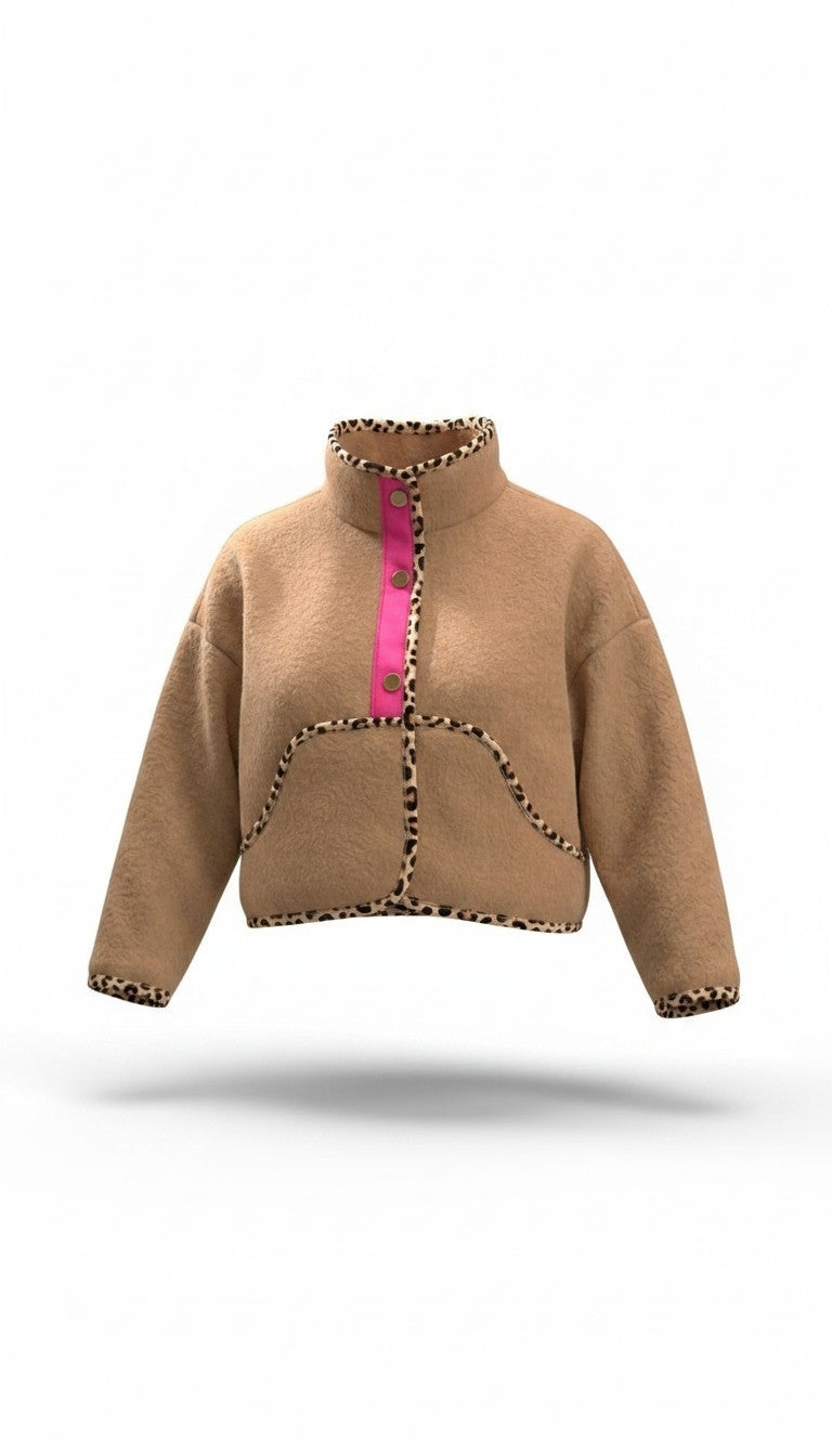 Oversized winter crop jacket