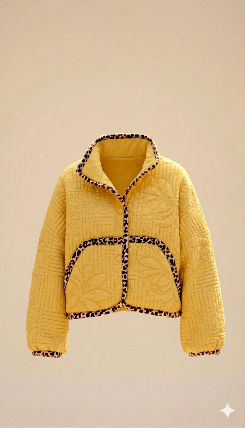 Oversized crop winter jacket