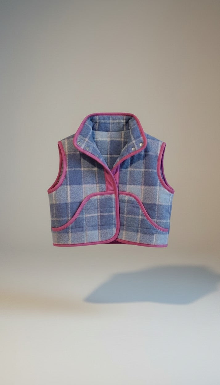 Oversized winter crop vest