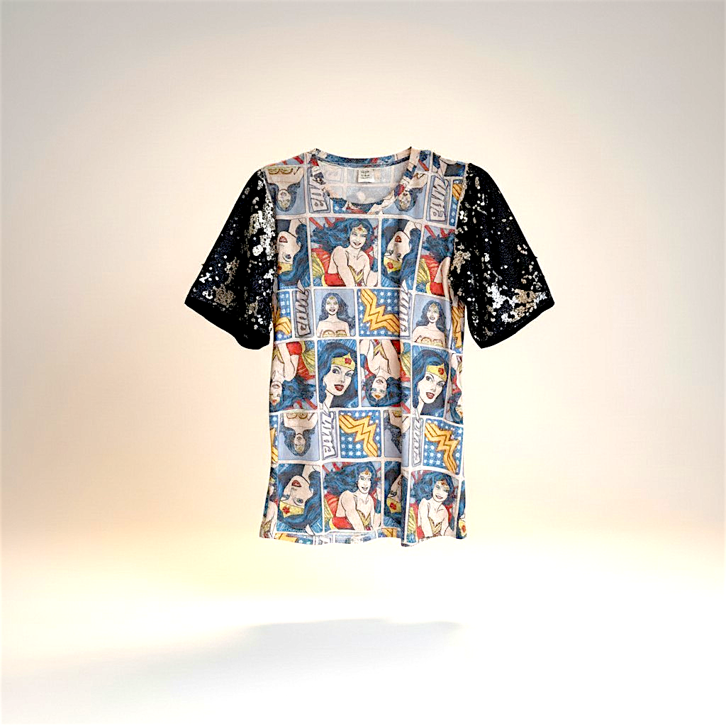 Wonderwoman sequins tshirt
