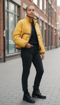 Oversized crop winter jacket