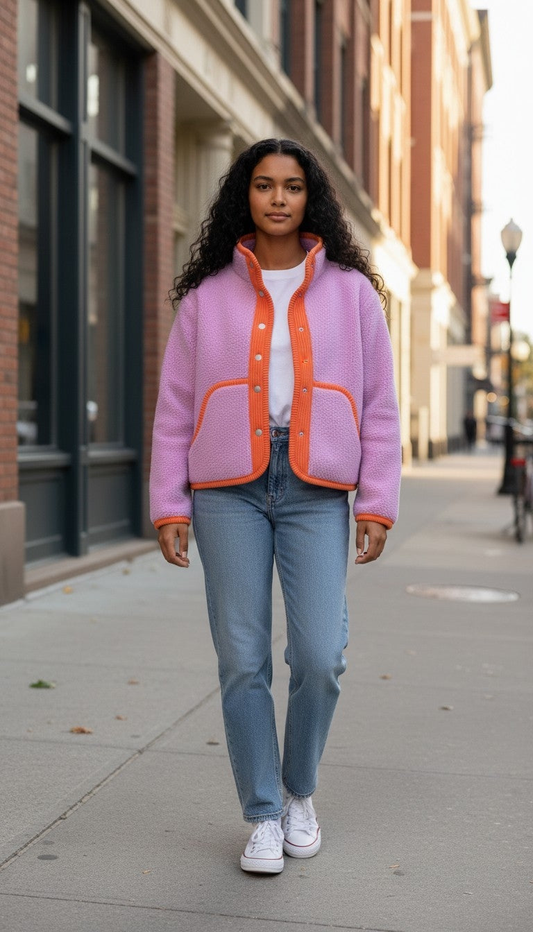 Oversized winter crop jacket