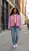 Oversized winter crop jacket