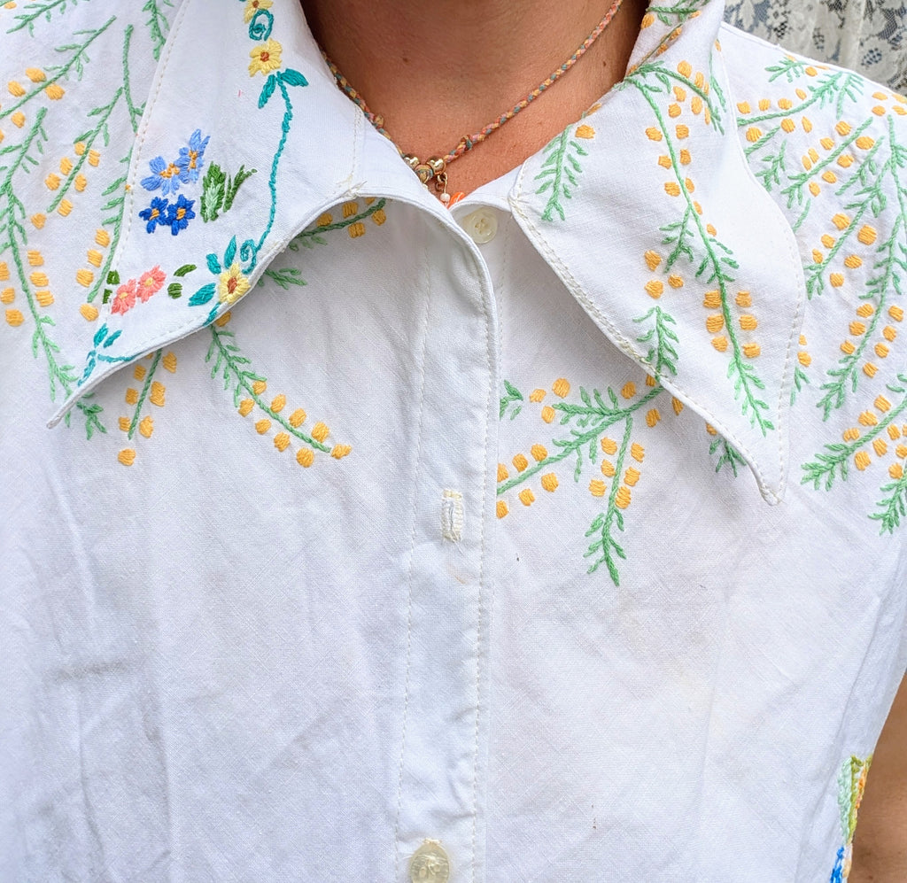 Vintage Embroidered Shirt