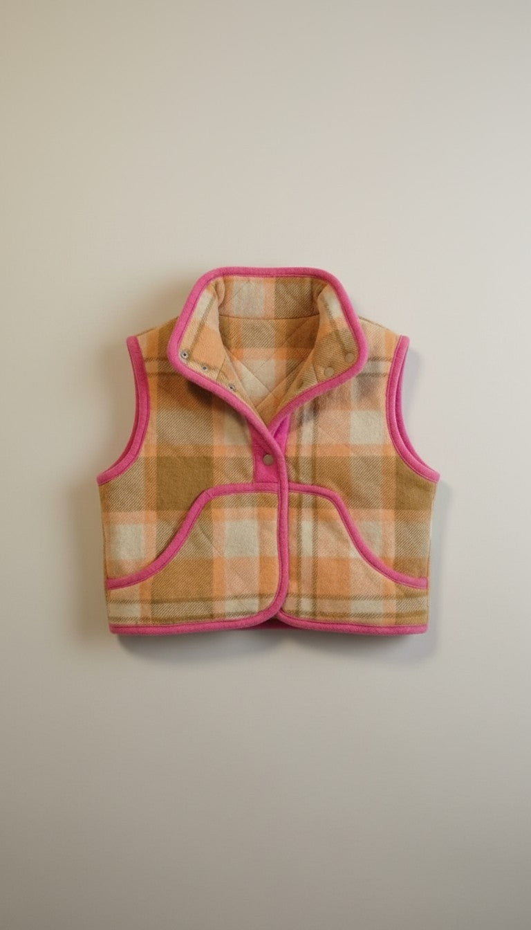 Oversized winter crop vest