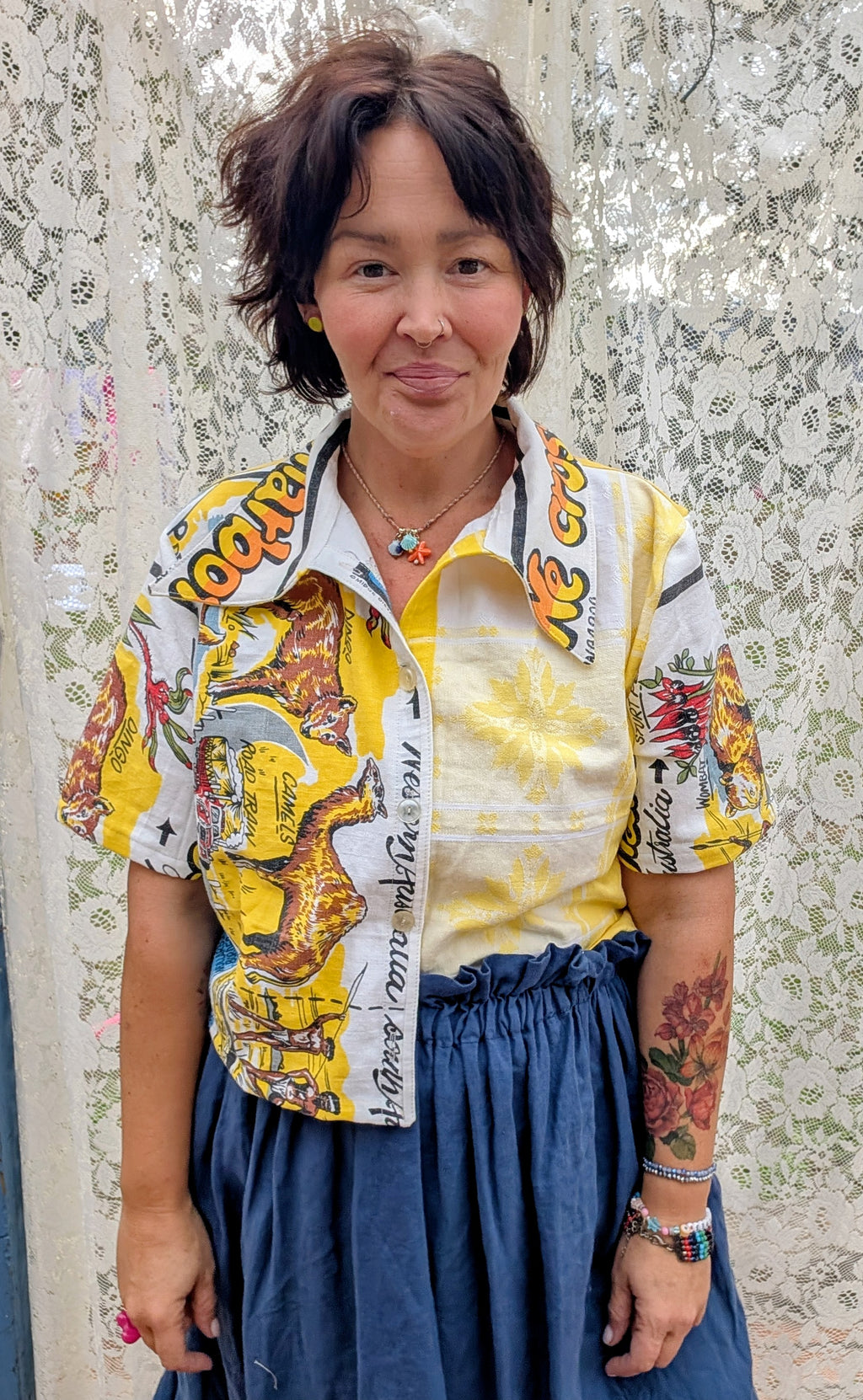 Vintage Patch Shirt - Size M/L