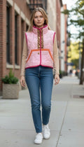 Oversized winter crop vest