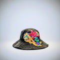 Recycled Denim wide brim hat