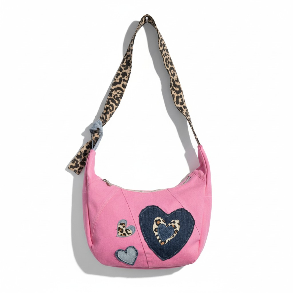 Denim sling bag