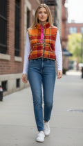Oversized winter crop vest