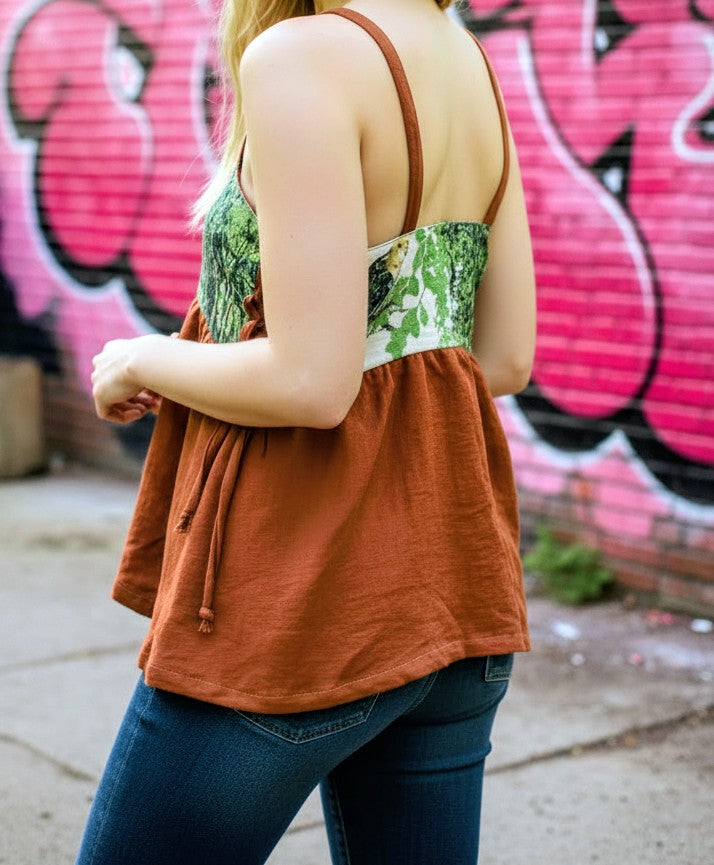 Vintage Linen swing tank