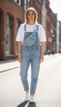 Vintage wool sling bag