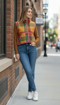 Oversized winter crop vest