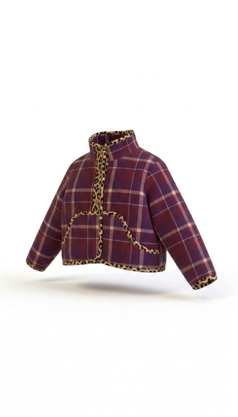 Oversized crop winter jacket