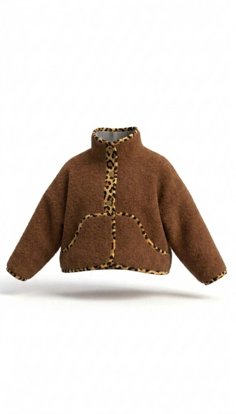 Oversized winter crop jacket