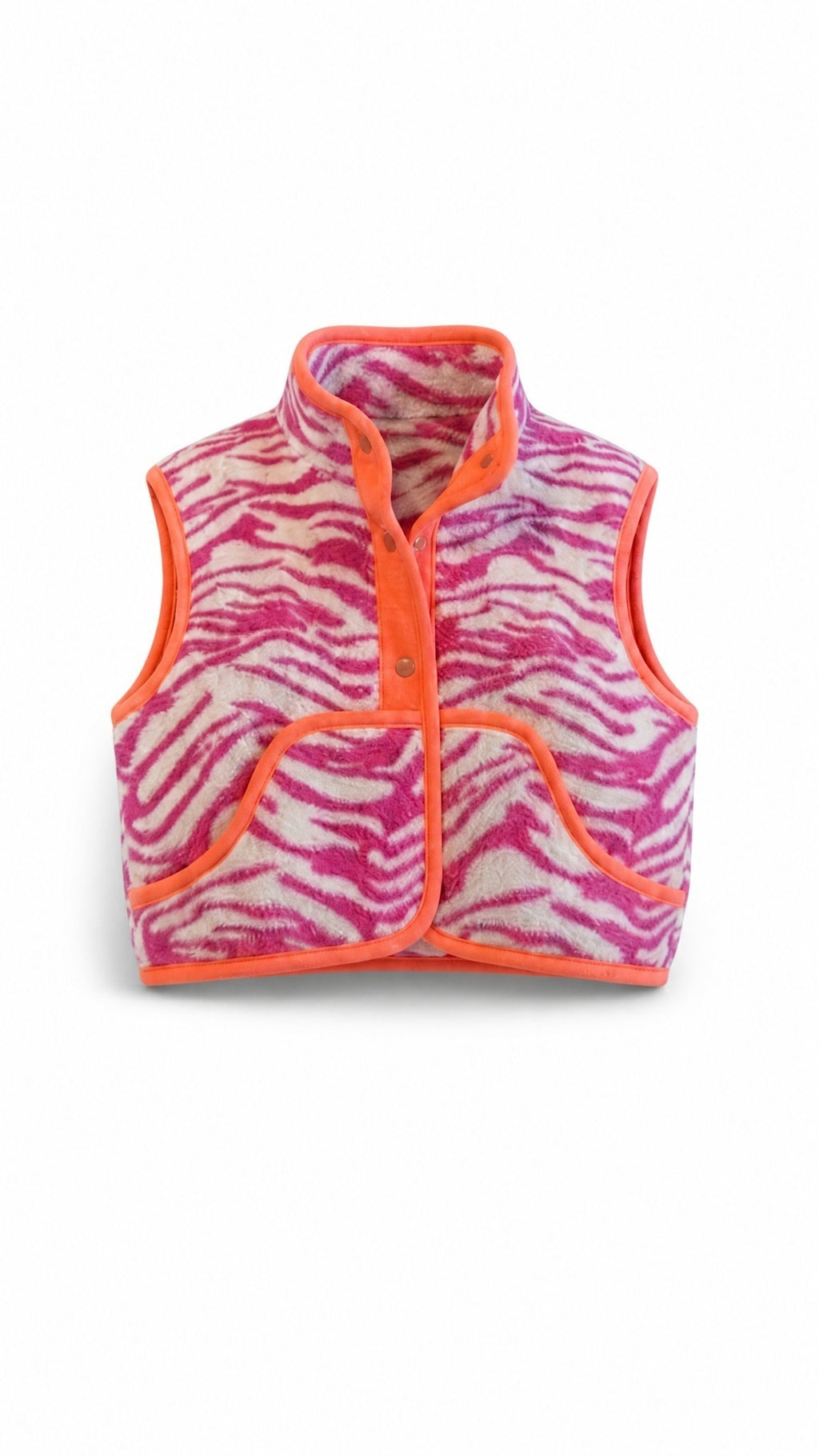 Oversized crop vest