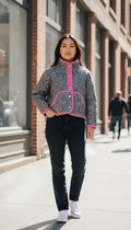 Oversized winter crop jacket