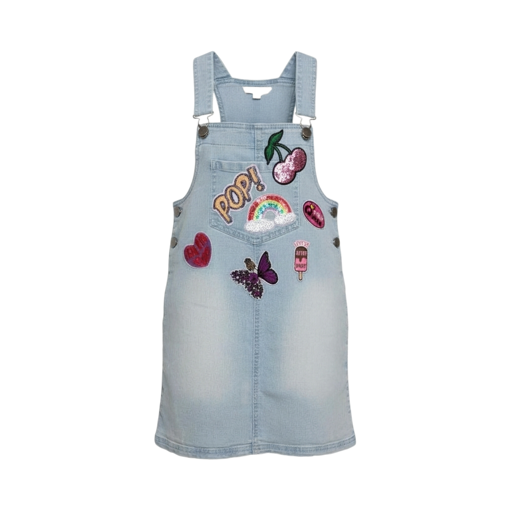 Pop pinafore dress