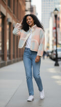 Oversized winter crop jacket
