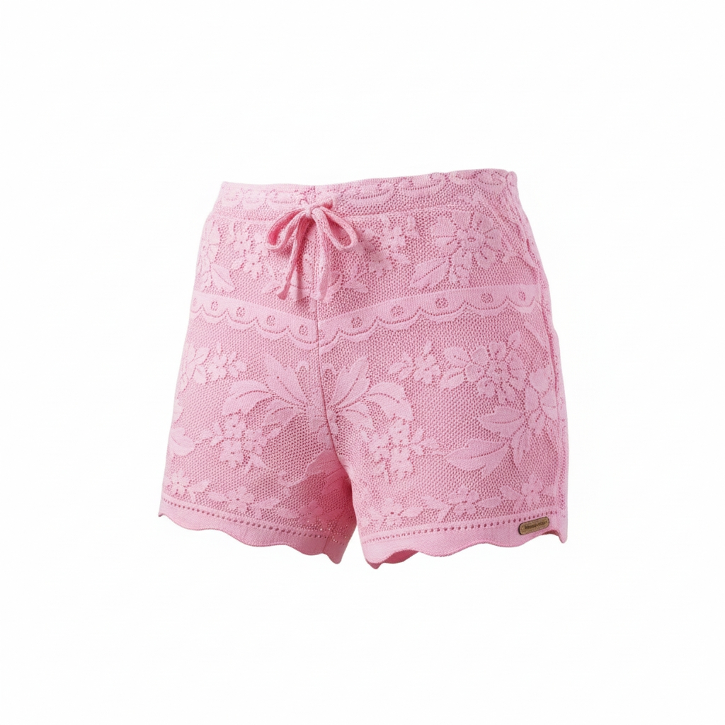 Paperbag vintage lace shorts