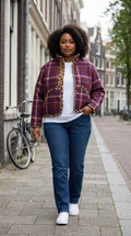 Oversized crop winter jacket