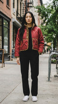 Oversized winter crop jacket