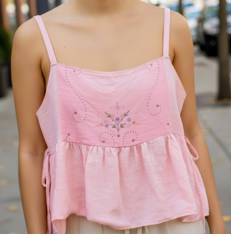 Vintage cotton and linen swing tank