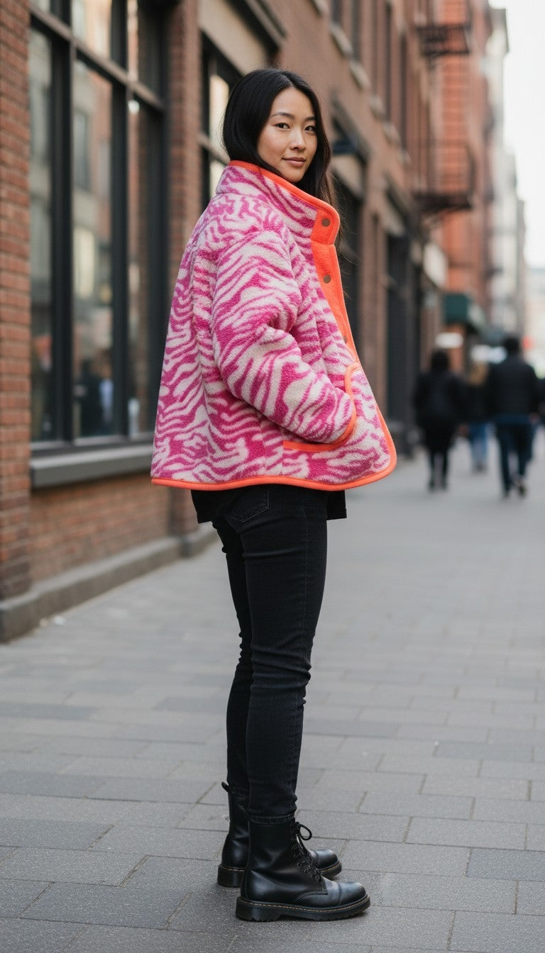 Oversized winter crop jacket