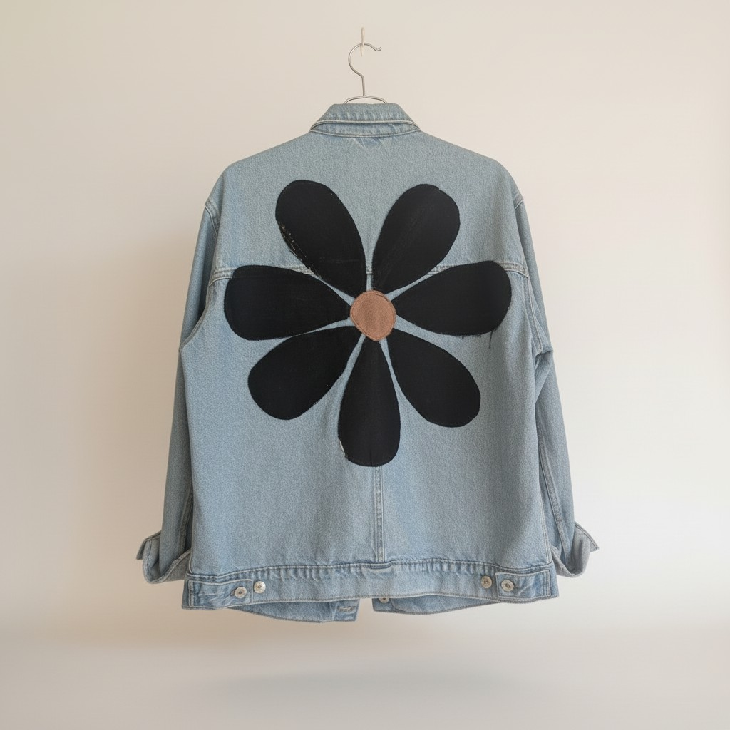 Denim daisy jacket