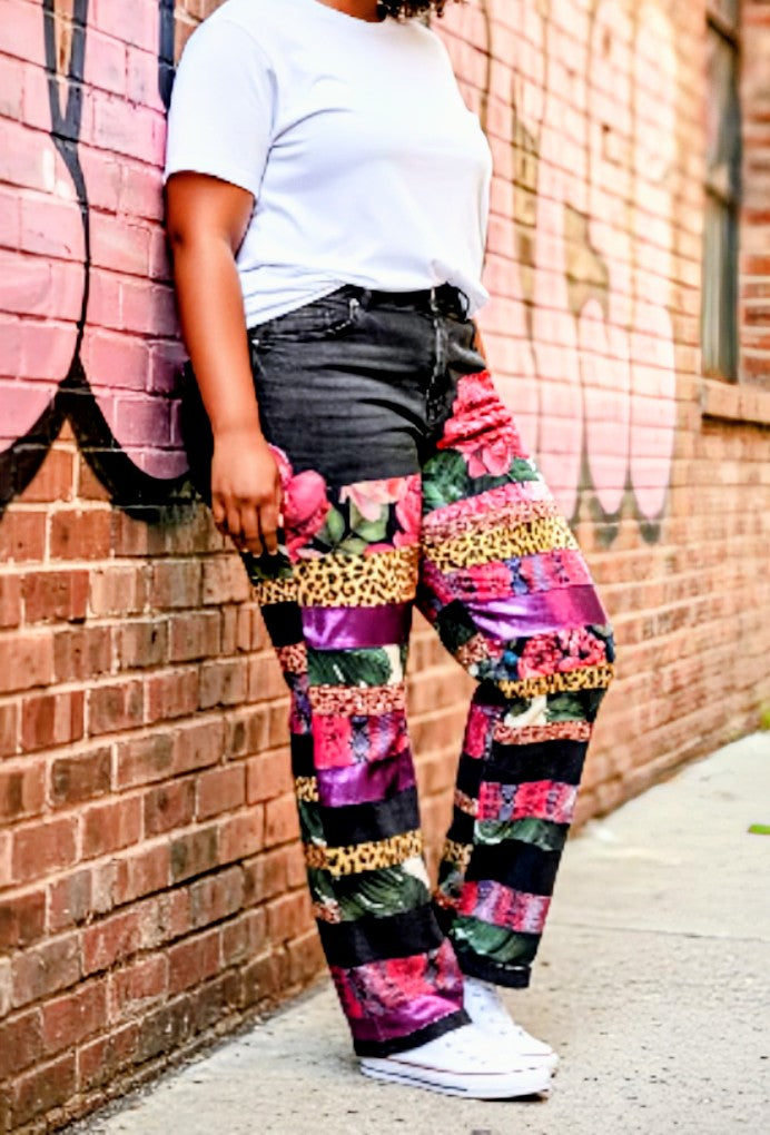 Patchwork jeans