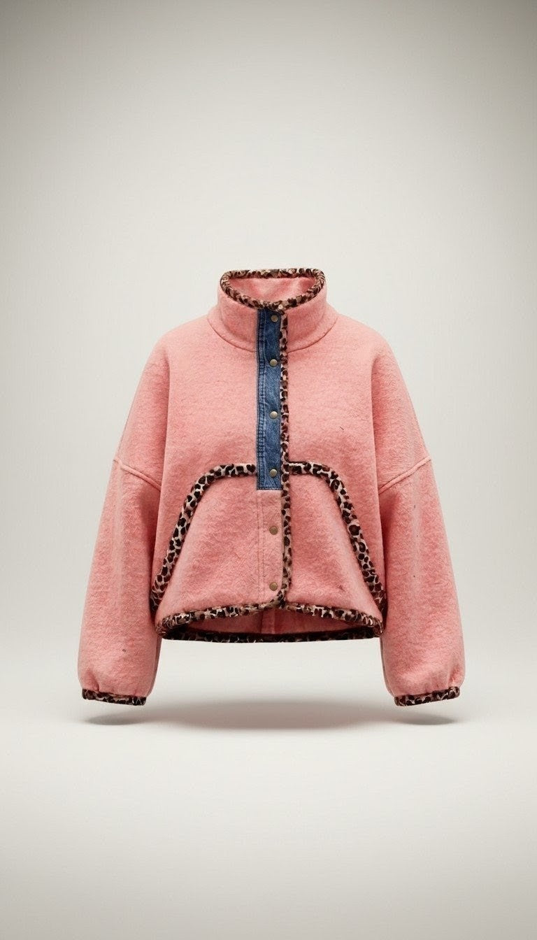 Oversized crop winter jacket